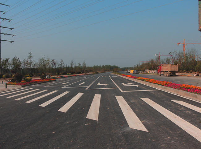 省道道路标线施工